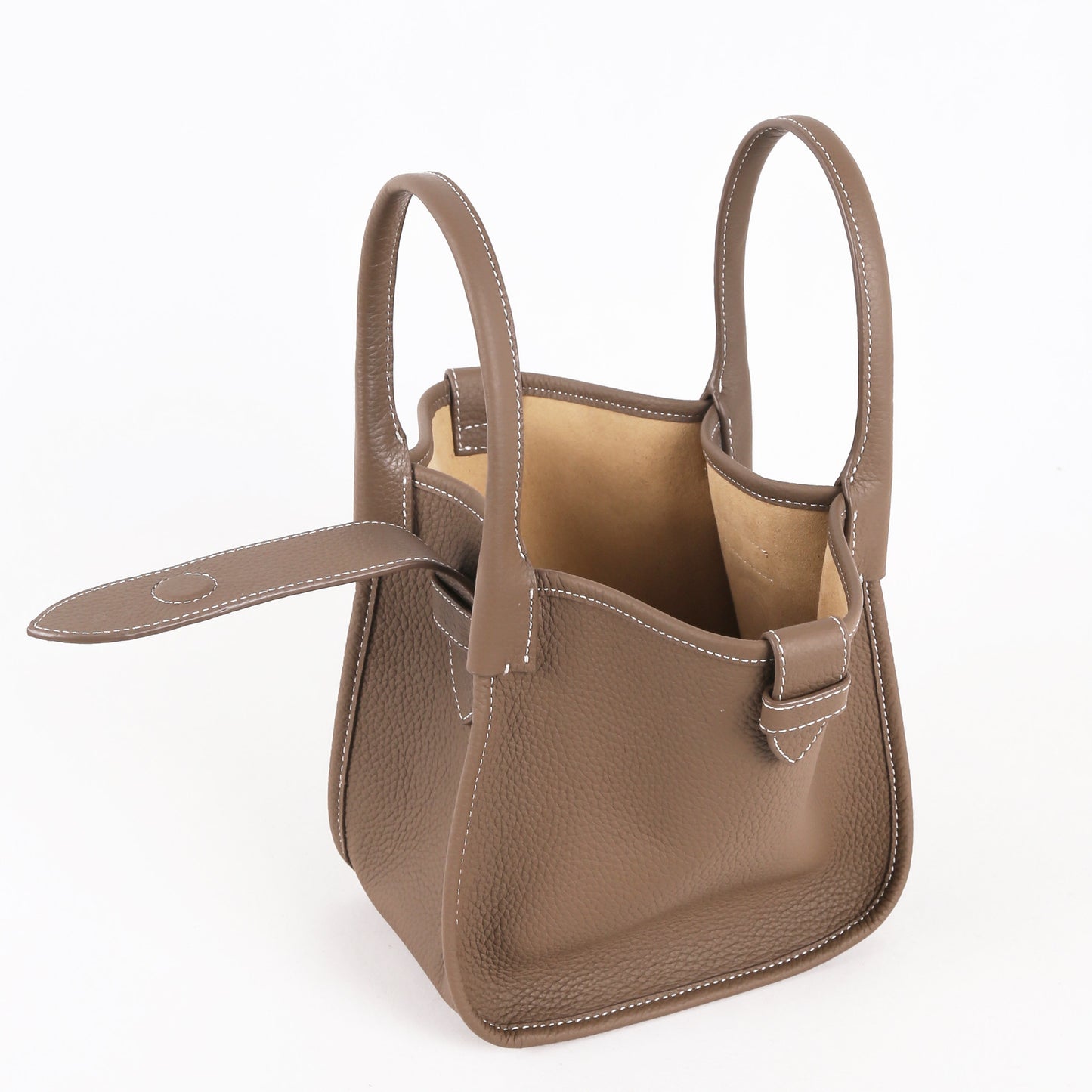 Ins Autumn Top Layer Leather Handbag