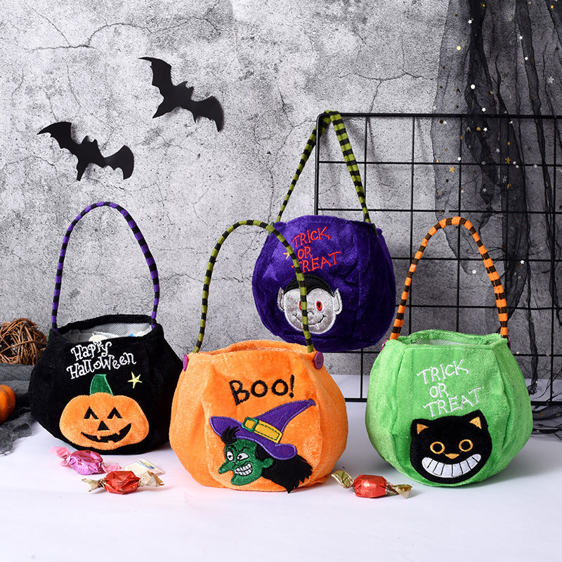 Halloween Candy Cartoon Woven Handbag