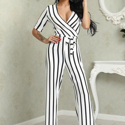 Striped jumpsuit