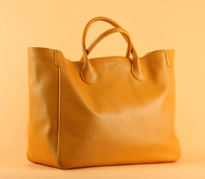 Top Layer Leather Hand-held Fashionable Ladies Tote Bag