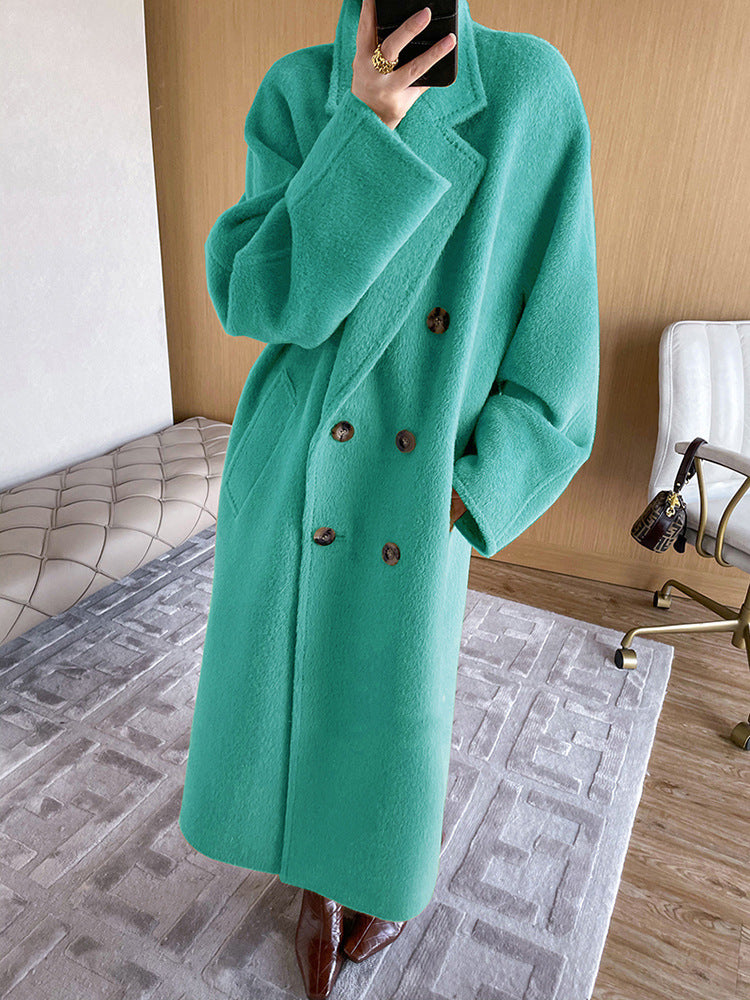 Solid Suli Sheep Camel Coat Women