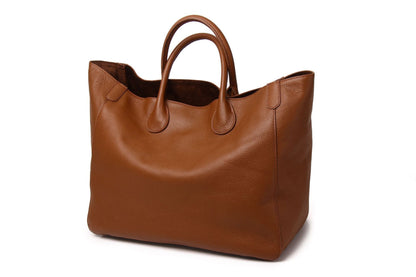 Top Layer Leather Hand-held Fashionable Ladies Tote Bag