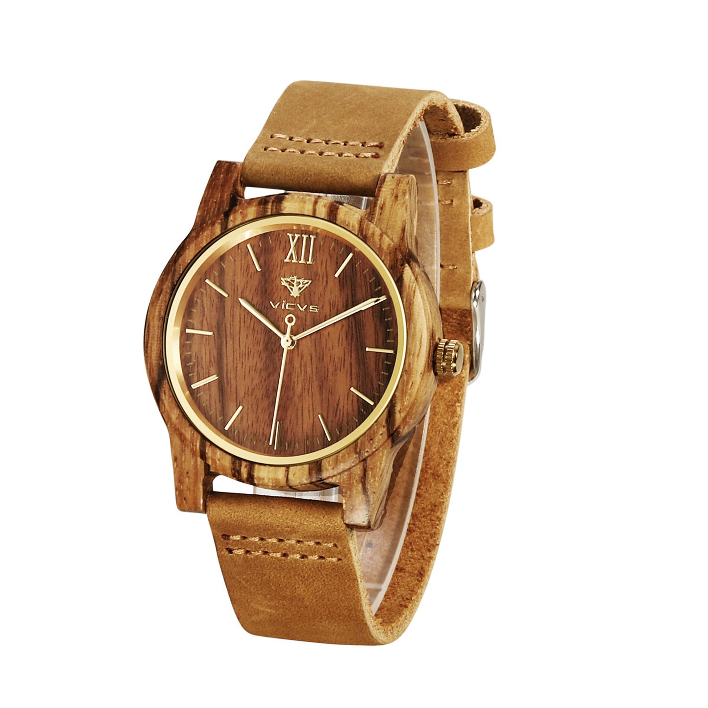 Zebra Fashion Wooden Quartz Watch