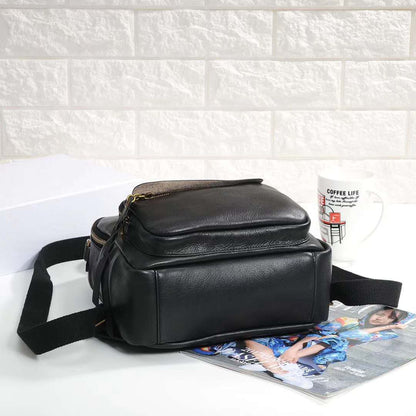 Retro Soft Leather Fashion Backpack