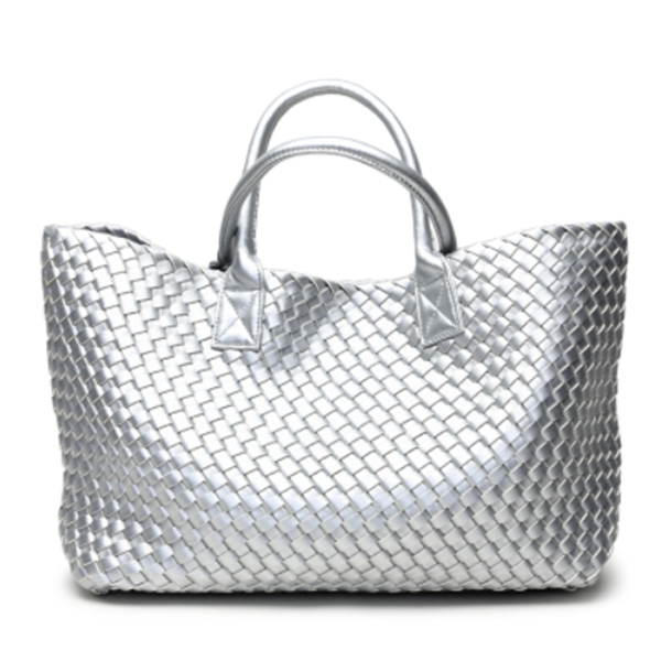 Chic Tote No1 - Silver White